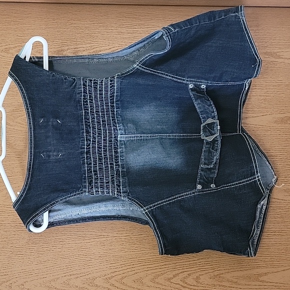 Amethyst jean vest 2x - Picture 2 of 3
